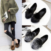 Pantofi casual dama cu puf in trei culori