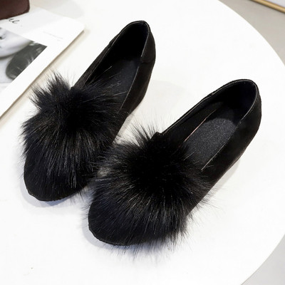 Pantofi casual dama cu puf in trei culori