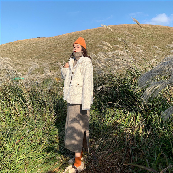 Дамско модерно пухено палто в три цвята