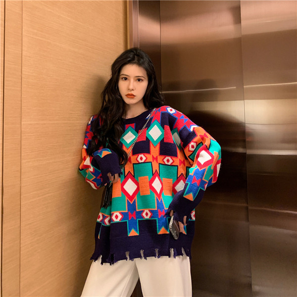 Pulover de dama lat cu model cu model