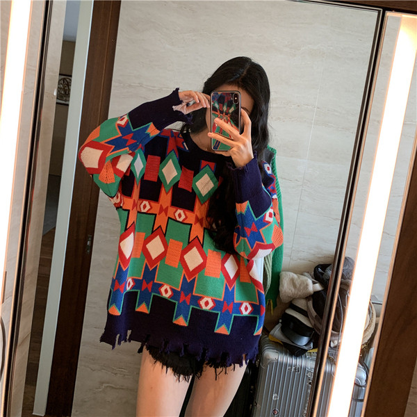 Pulover de dama lat cu model cu model