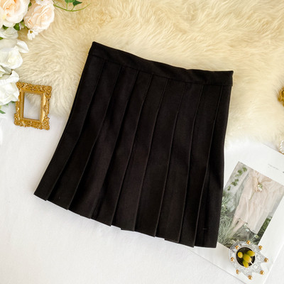 Fusta scurta de dama cu fermoar in trei culori