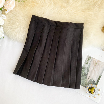 Fusta scurta de dama cu fermoar in trei culori