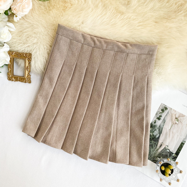 Fusta scurta de dama cu fermoar in trei culori