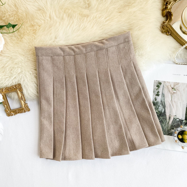 Fusta scurta de dama cu fermoar in trei culori