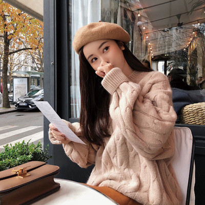 Pulover casual dama model larg in mai multe culori