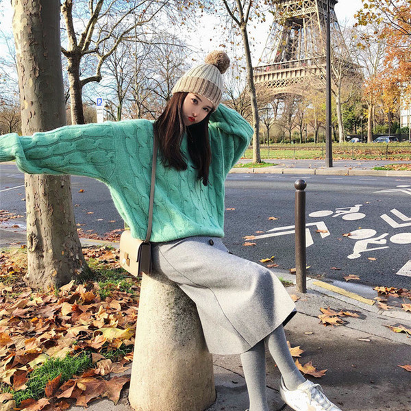 Pulover casual dama model larg in mai multe culori