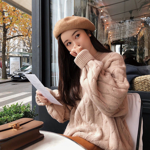 Pulover casual dama model larg in mai multe culori