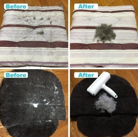 Perie pentru curățarea părului animalelor de companie cu dimensiunile 19cm * 7cm * 12cm în alb