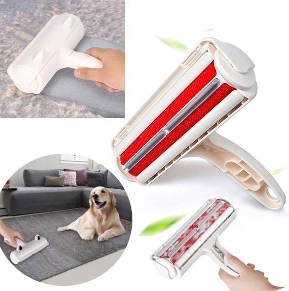 Perie pentru curățarea părului animalelor de companie cu dimensiunile 19cm * 7cm * 12cm în alb