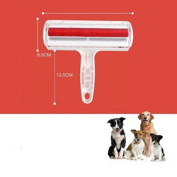 Perie pentru curățarea părului animalelor de companie cu dimensiunile 19cm * 7cm * 12cm în alb
