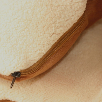 Φορητό μαξιλάρι με φερμουάρ σε δύο μεγέθη σε μπεζ χρώμα