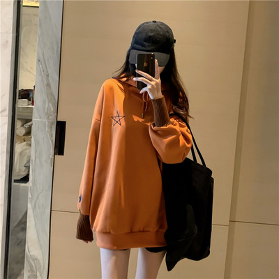 Hanorac controversat de zi cu zi pentru femei, cu glugă și cravate