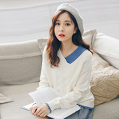 Pulover de dama cu decolteu spitz in mai multe culori