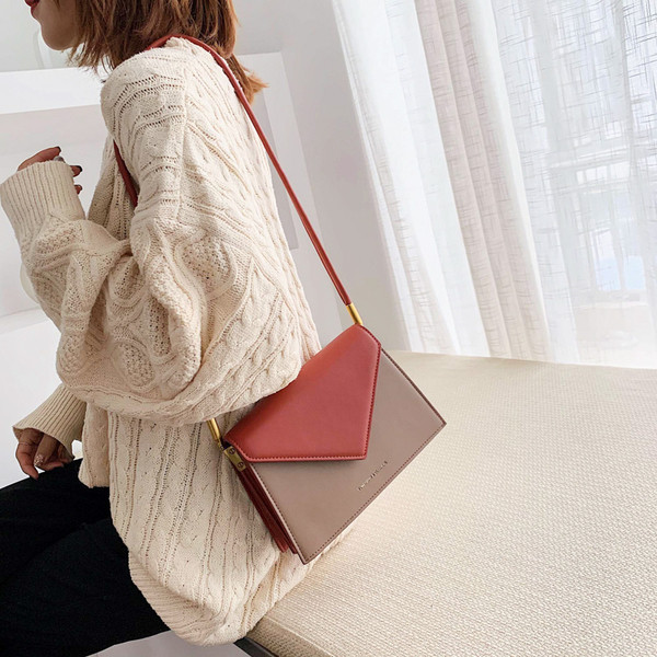 Geanta casual dama din piele ecologica cu maner lung - doua modele