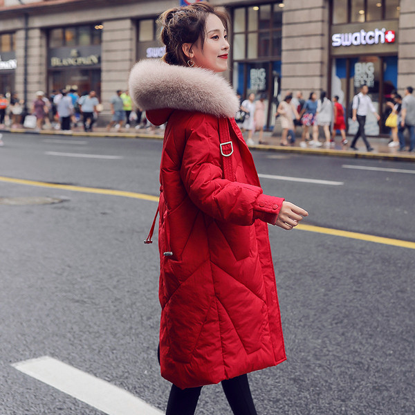 Geaca de dama actuala cu gluga in mai multe culori - un model lung