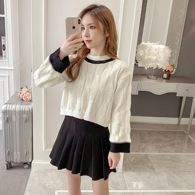 Νέο μοντέλο γυναικείο πουλόβερ O-Neck σε κόκκινο, πράσινο και λευκό χρώμα