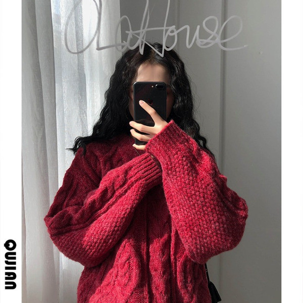 Pulover de dama cu decolteu rotund in patru culori