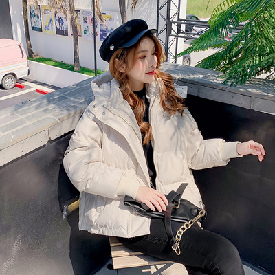 Geaca casual de dama cu gluga in verde si bej