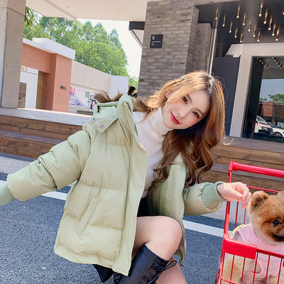 Geaca casual de dama cu gluga in verde si bej