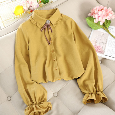 Camasa de dama eleganta cu nasturi si guler clasic in mai multe culori