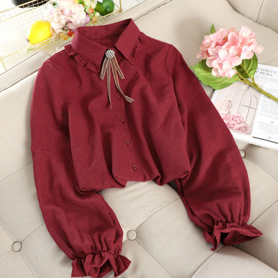 Camasa de dama eleganta cu nasturi si guler clasic in mai multe culori