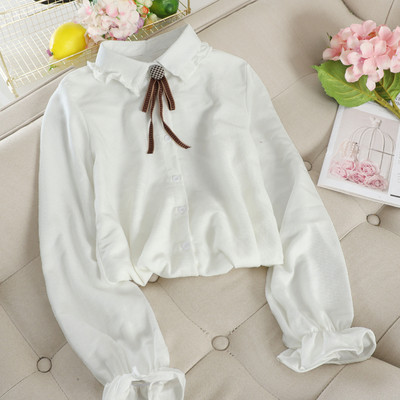 Camasa de dama eleganta cu nasturi si guler clasic in mai multe culori