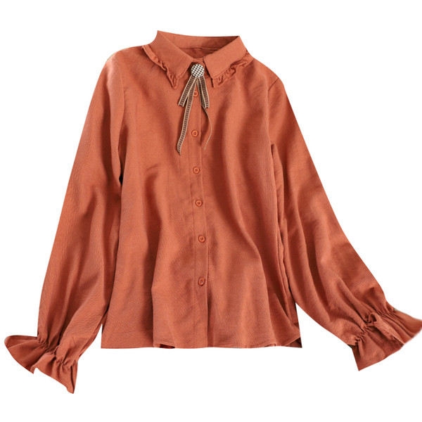 Camasa de dama eleganta cu nasturi si guler clasic in mai multe culori