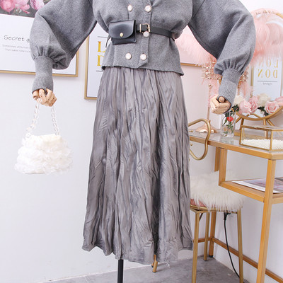 Κορυφαία γυναικεία φούστα σε καφέ, γκρι, μαύρο, πράσινο και μπεζ χρώα