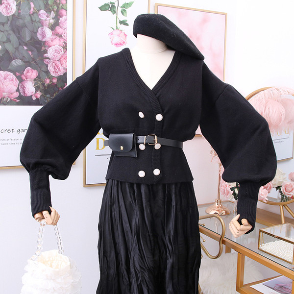 Vesta de dama model nou cu decolteu spitz in maro, negru, gri si bej