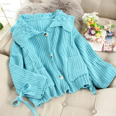 Cardigan casual dama cu nasturi si buzunar in mai multe culori