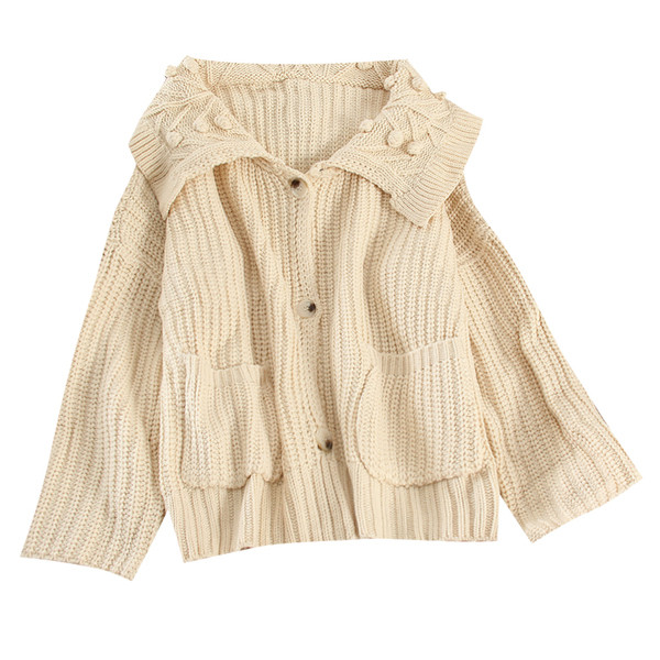 Cardigan casual dama cu nasturi si buzunar in mai multe culori