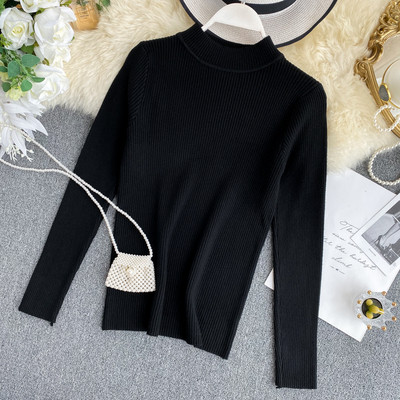 Pulover de dama cu decolteu rotund in mai multe culori