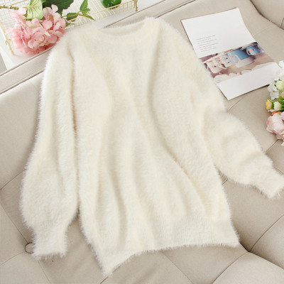 Pulover de damă modern în patru culori, cu decolteu oval și mâneci lungi