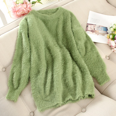 Pulover de damă modern în patru culori, cu decolteu oval și mâneci lungi