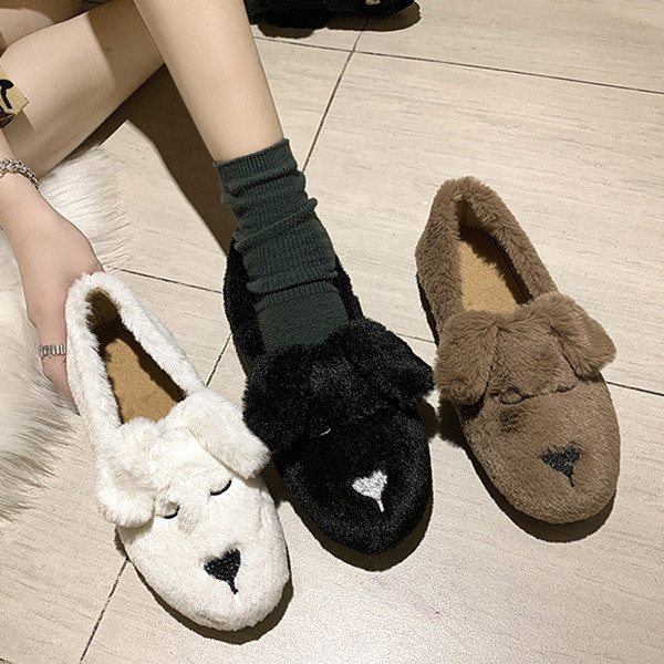 Papuci dama cu element 3D in trei culori