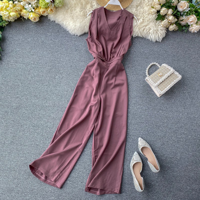 Női overál spitz nyakkivágással több színben