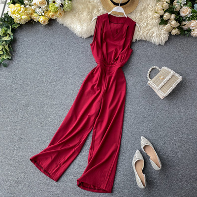 Női overál spitz nyakkivágással több színben