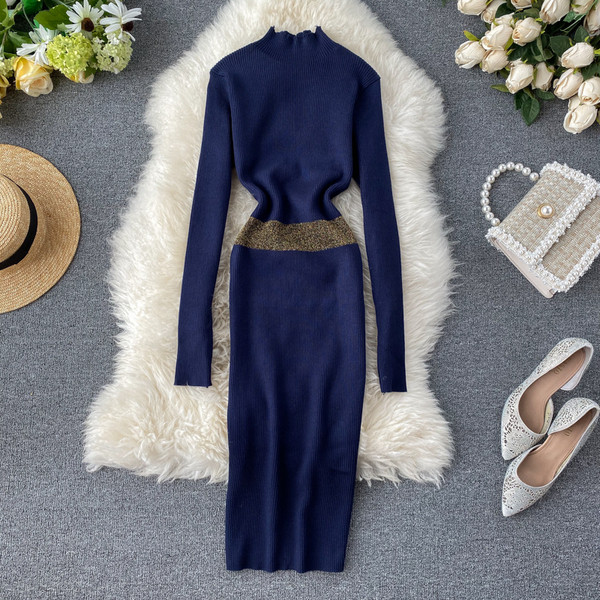 Rochie de dama cu guler polo in mai multe culori