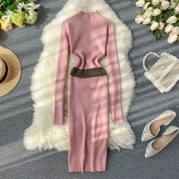 Rochie de dama cu guler polo in mai multe culori