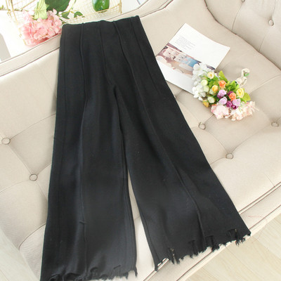 Pantaloni largi dama casual cu talie inalta in diferite culori