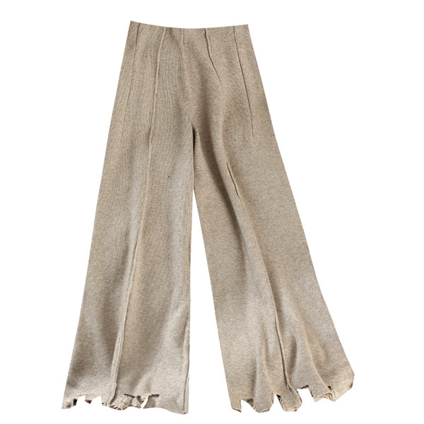 Pantaloni largi dama casual cu talie inalta in diferite culori