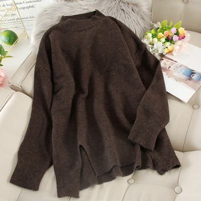 Pulover casual dama asimetric cu decolteu oval in mai multe culori