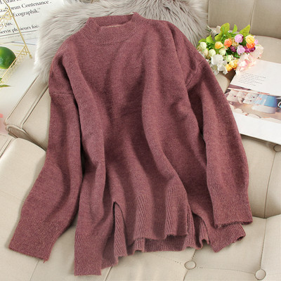 Pulover casual dama asimetric cu decolteu oval in mai multe culori