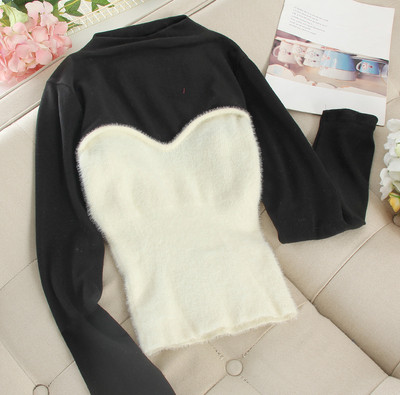 Bluză casual de damă cu decolteu oval și mâneci lungi în mai multe culori