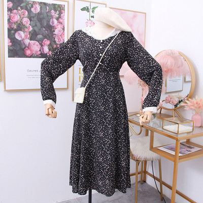 Καθημερινό γυναικείο φόρεμα με λαιμόκοψη και κουμπιά - σε διάφορα χρώματα