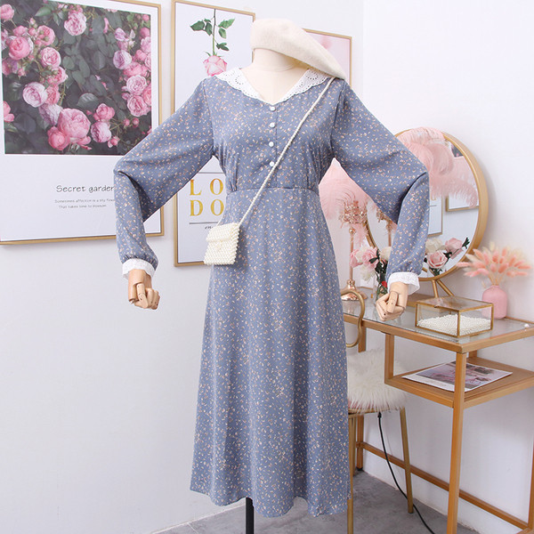 Καθημερινό γυναικείο φόρεμα με λαιμόκοψη και κουμπιά - σε διάφορα χρώματα