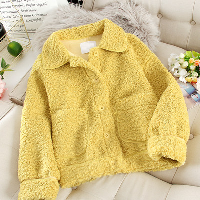 Női alkalmi kabát zsebekkel és gallérral több színben