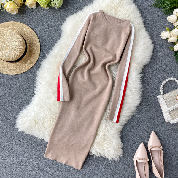 Rochie casual de dama cu decolteu oval in mai multe culori