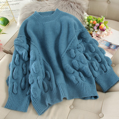 Modern női pulóver O-nyakkal, különböző színekben